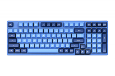 Механічна бездротова (Bluetooth + 2,4G) клавіатура AKKO 3098B Ocean Star 98Key, CS CrystalSwitch, BT/WL/USB-A, Hot-swappable, EN/UKR, RGB, Чорний (6925758623711)