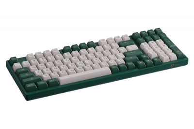 Механічна клавіатура АККО 3098S London 98Key, CS Jelly Pink, USB-A, Hot-swappable, EN/UKR, RGB, Зелений