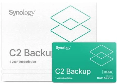 Oprogramowanie serwerowe Synology C2-BACKUP500G-1Y-EU 500 GB (C2-BACKUP500G-1Y-EU)
