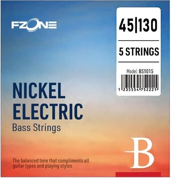 Струны для бас-гитары FZONE BS1015 ELECTRIC BASS STRINGS (45-130)