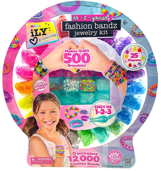 Резиночки для плетения браслетов RAINBOW LOOM Неон, голубые