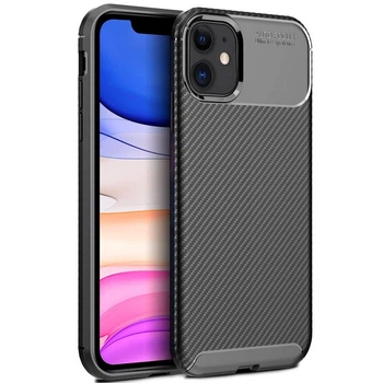 Чехол Fiji Ultimate Carbon для Apple Iphone 11 противоударный бампер черный