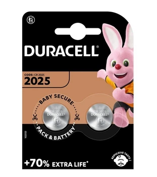 Дисковая батарейка DURACELL Lithium Cell 3V DL2025 (2шт)