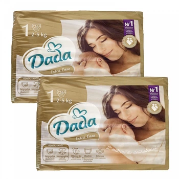 Підгузки Dada Extra Care 1 Вага 2-5 кг, 52 шт