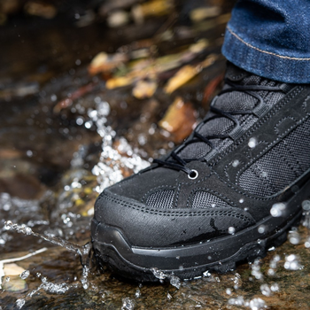 Мужские тактические кроссовки с мембраной M-Tac размер 46 (30.5 см) Черный (Black) (1JJ115/5TPLV) водоотталкивающие