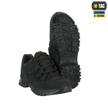 Чоловічі тактичні кросівки демісезонні M-Tac розмір 45 Чорний (LEOPARD III Black) водонепроникний