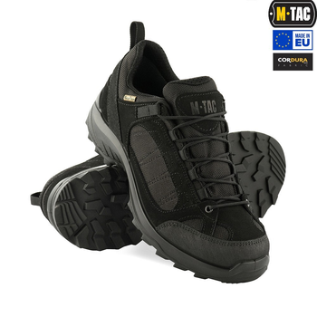 Чоловічі тактичні кросівки з мембраною M-Tac розмір 41 (27 см) Чорний (Black) (1JJ115/5TPLV) водовідштовхувальні