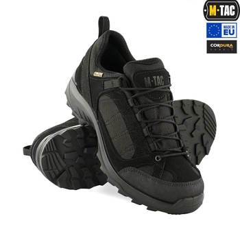Чоловічі тактичні кросівки з мембраною M-Tac розмір 45 (29.7 см) Чорний (Black) (1JJ115/5TPLV) водовідштовхувальні