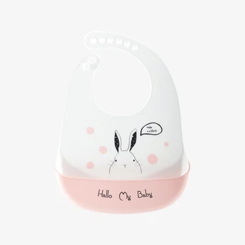 Слинявчик силіконовий Kiddie Widdie з кишенькою Rabbit