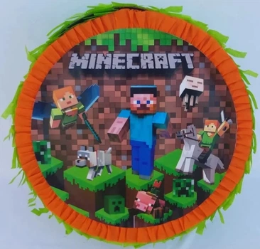 Пиньята Сказочный Майнкрафт Minecraft 35*35*12 + біта в подарунок