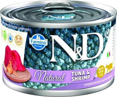 Mokra karma Farmina N&D z tuńczykiem i krewetkami 140 g (8606014107227)