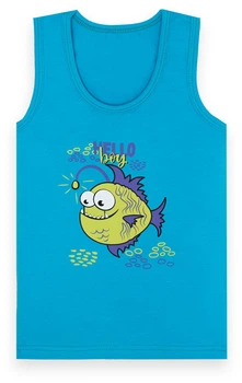 Майка дитяча для хлопчика Gabbi MKM-22-3 Бірюзовий р.98 (13239)