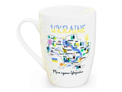 Чашка KVARTA 360мл Капучино "Моя єдина Україна" 1744