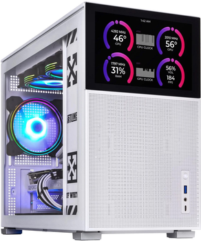 Компьютер ARTLINE Gaming D31WHITE (D31WHITEv05) Дисплей 7" / 1280*800 / Intel Core i5-13400F / Водяне охолодження CPU / Asus PRIME B660M-A D4 / 32GB DDR4-3600 / SSD 1TB NVMe / nVidia GeForce RTX 4070 12GB