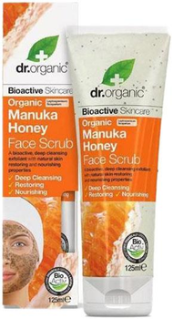 Pianka do mycia twarzy Dr Organic Manuka Honey Face Scrub 125 ml (5060176672796)