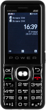 Мобільний телефон 2E E240 2023 Black (688130251068)