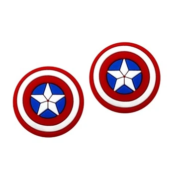 Силиконовые накладки на стики Captain America для геймпадов Sony DualShock PS4 / DualSense PS5 / Xbox Series|One (2шт.) [393299259]