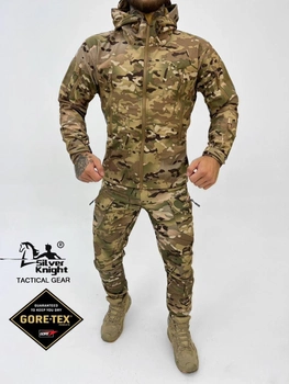 Тактический осенний военный комплект Knight ( Куртка + Штаны ), Камуфляж: Мультикам, Размер: M