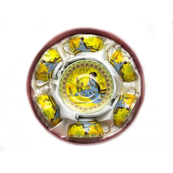 Сервиз Чайный Чашка (6шт) и Блюдце (6шт) Yellow Me