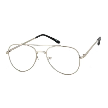 Мужские компьютерные очки авиаторы, серебристые 2.6057С14