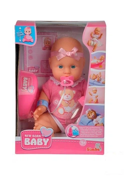 Пупс New Born Baby со свидетельством о рождении и аксессуарами, 30 см, 3+ Simba Toys (93017)