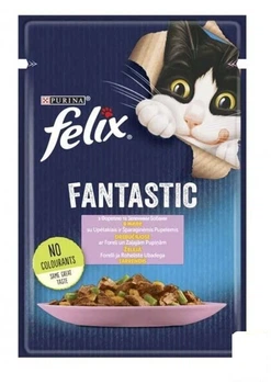 Влажный корм для кошек Felix (с форелью и зелеными бобами) ТМ "Purina One" 85г (99369)