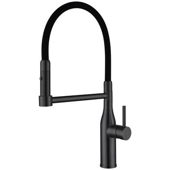 Смеситель для кухни Gappo G4398-51 с гибким изливом, 2 режима, черный