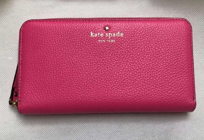 Гаманець жіночий шкіряний Kate spade New York рожевий