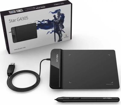 Графічний планшет XP-Pen G430S компактний графічний планшет нова версія 8192 рівнів ультратонкий + пером