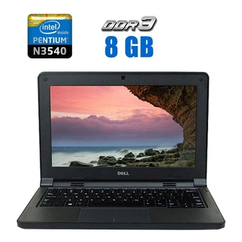 Нетбук Dell Latitude 3150 / 11.6" TN / Intel Pentium N3540 (4 ядра по 2.16-2.66 GHz) / 8GB DDR3 / 128GB SSD / HD Graphics / WebCam б/у