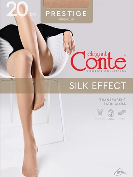 Колготы 20 Den женские больших размеров Conte Ce Prestige (Euro) 5 р Черные (5904988504190)