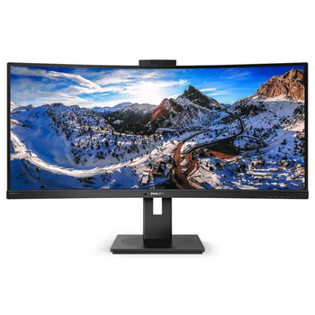 Монитор 34" Philips 346P1CRH/00 VA изогнутый WQHD HDMI/DP/DP-out/USB-С/RJ-45 webcam/колонки