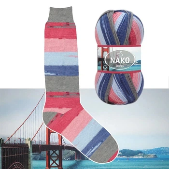 Пряжа носочна Nako Boho Concept 81740