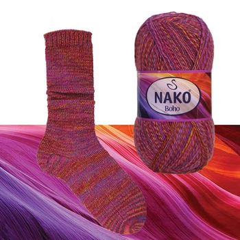 Пряжа носочна Nako Boho Concept 87720