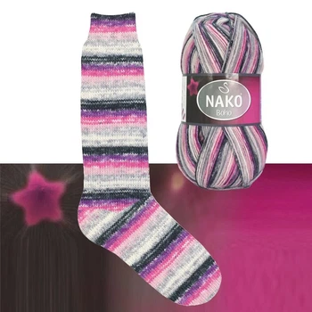 Пряжа носочна Nako Boho Concept 32612