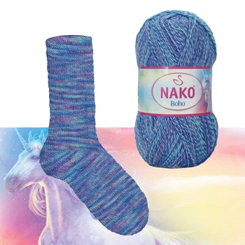 Пряжа носочна Nako Boho Concept 87724