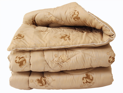 Одеяло демисезонное Tag Tekstil лебяжий пух Camel Евро (245)