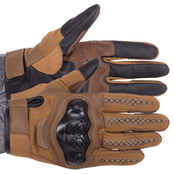 Перчатки тактические с закрытыми пальцами Military Rangers BC-9876 размер: XXL Цвет: Хаки
