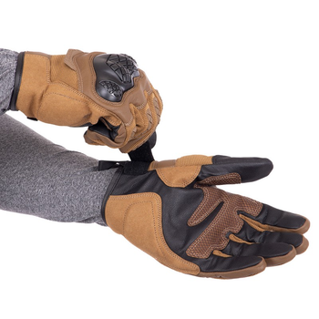 Перчатки тактические с закрытыми пальцами Military Rangers BC-9876 размер: XXL Цвет: Хаки
