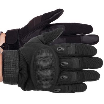 Рукавички тактичні із закритими пальцями SP-Sport BC-8798 Колір: Чорний Розмір: XL