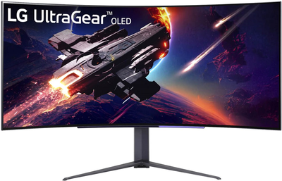 Monitor 44,5-calowy zakrzywiony monitor do gier LG UltraGear OLED 45GR95QE-B