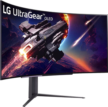 Монітор 44.5" LG UltraGear OLED Curved Gaming Monitor 45GR95QE-B