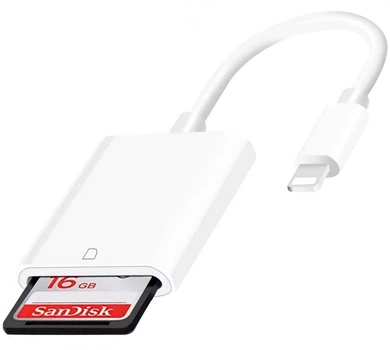 Перехідник Lightning Apple iPad Lightning to SD Card Camera Reader