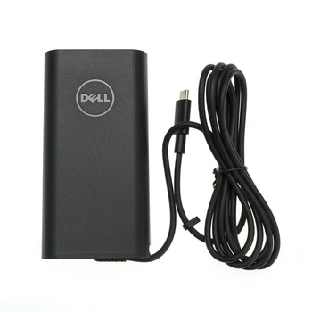 Блок живлення (зарядний адаптер) для ноутбуків Dell TYPE‑C 90W, чорний, овальний розʼєм