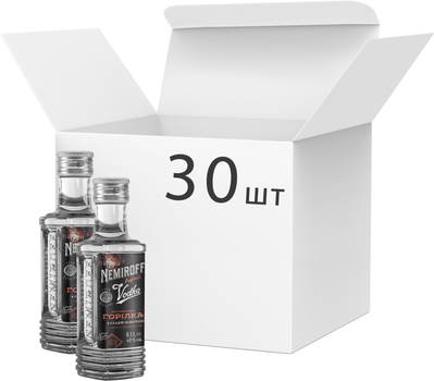 Упаковка горілки особливої Nemiroff Originals Оригінал 0.1 л 40% х 30 шт (4820181421052)