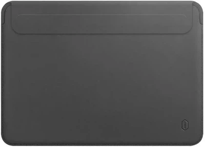 Чехол папка WIWU Skin Pro II PU Leather Sleeve защитный чехол из эко-кожи для MacBook Pro и Air 13.3" серый