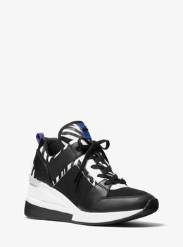 Кроссовки женские MICHAEL Michael Kors Georgie Canvas and Leather Sneaker (размер: 38, US 7 (24см))