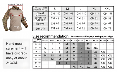 Тактична сорочка IDOGEAR G3 Multicam - Убакс ( UBACS ) Розмір M