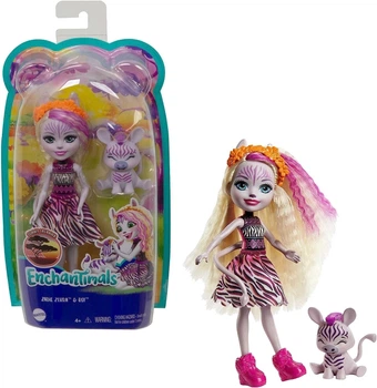 Кукла Enchantimals Zadie Zebra & Ref Зебра Зеди (GTM27) (B08J4HYYTT)
