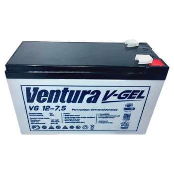Аккумулятор Ventura VG 12-7,5 GEL (гелевый) - GEL на 12 В 7,5 ампер-часов